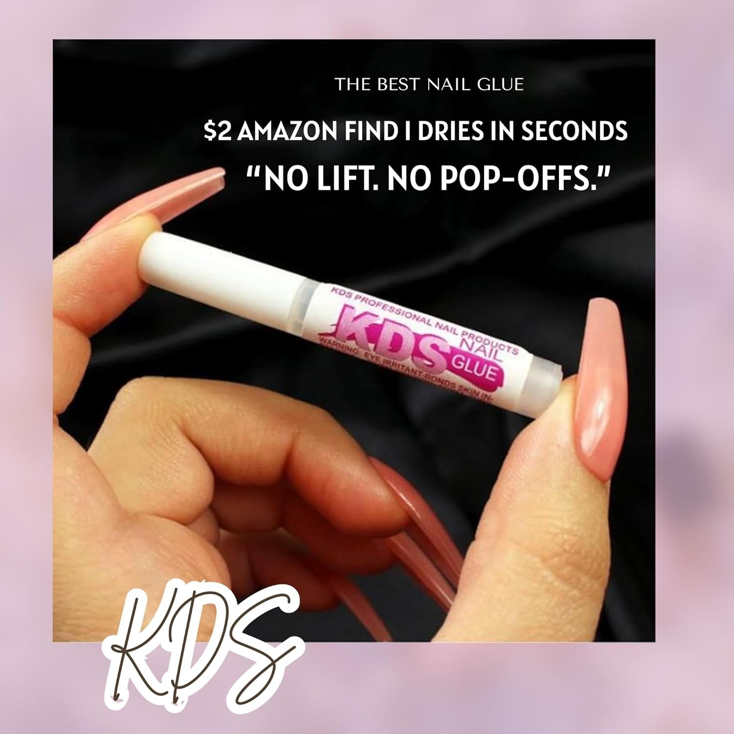 KDS Professional Nail Tip Extension Glue – Fast Drying, Water Resistant