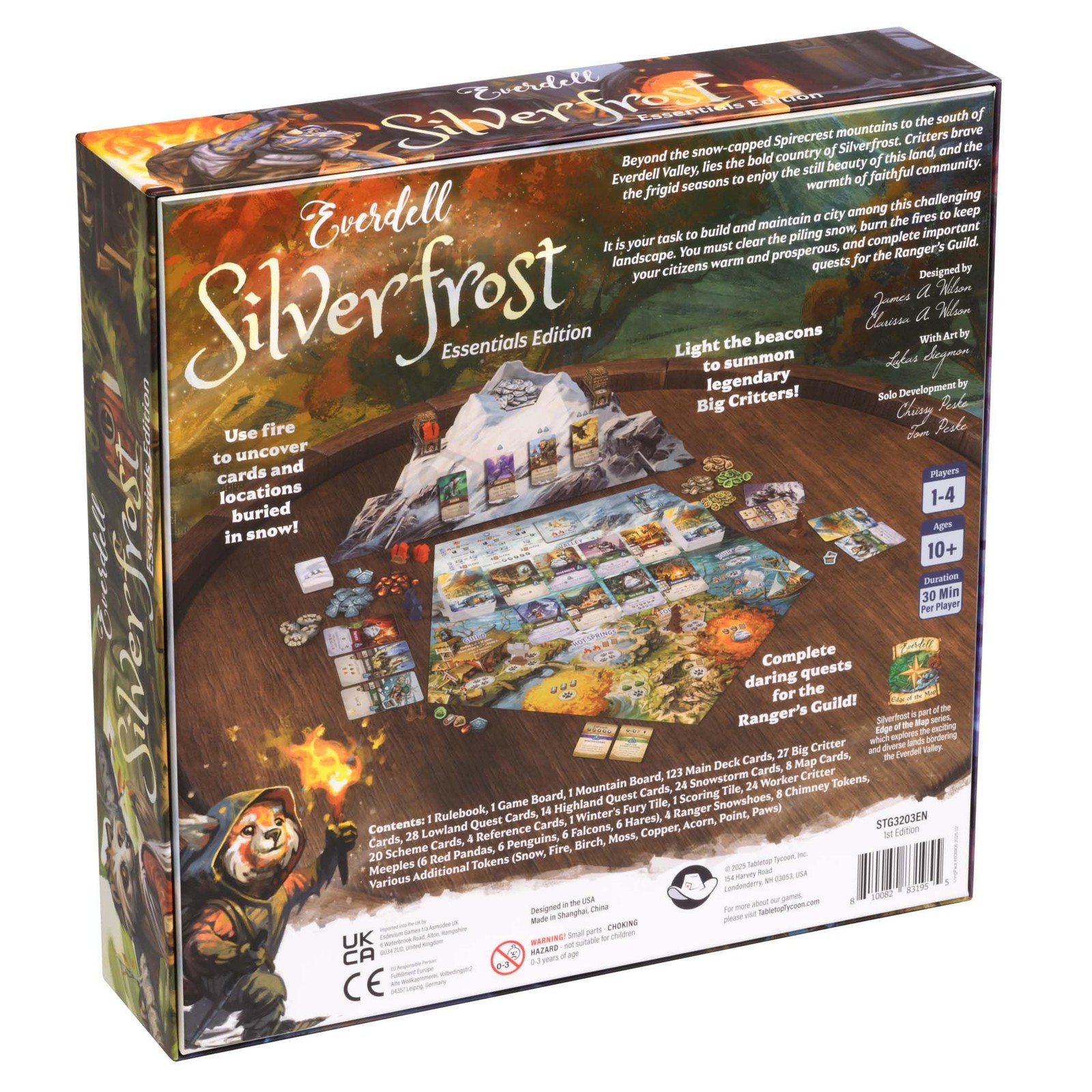 Everdell Silverfrost Essentials Edition Board 12 inches x 12 inches, Silver