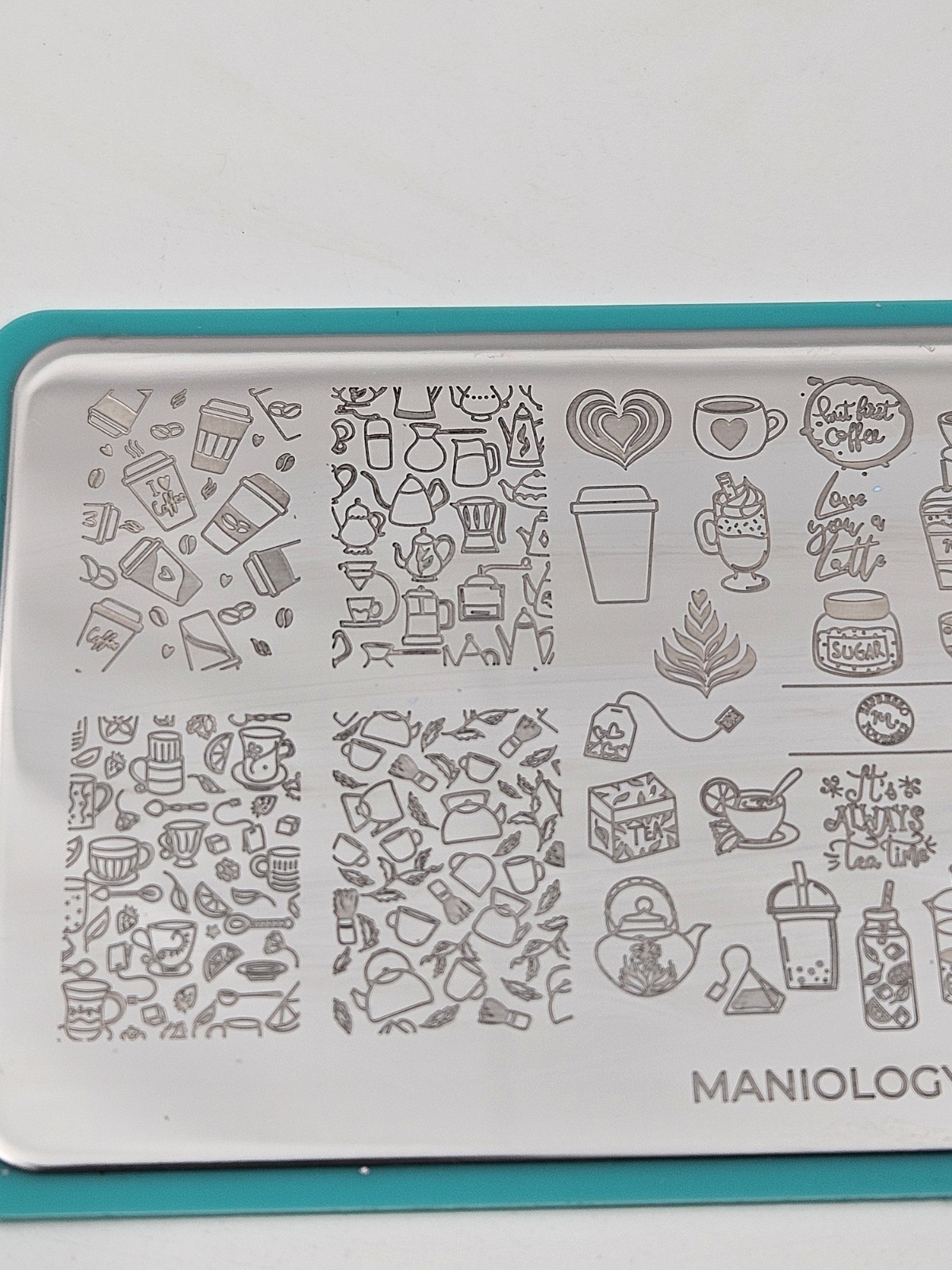 Maniology MXM030 Coffee Tea Corner Cafe Pastry Party Nail Stamping Plates