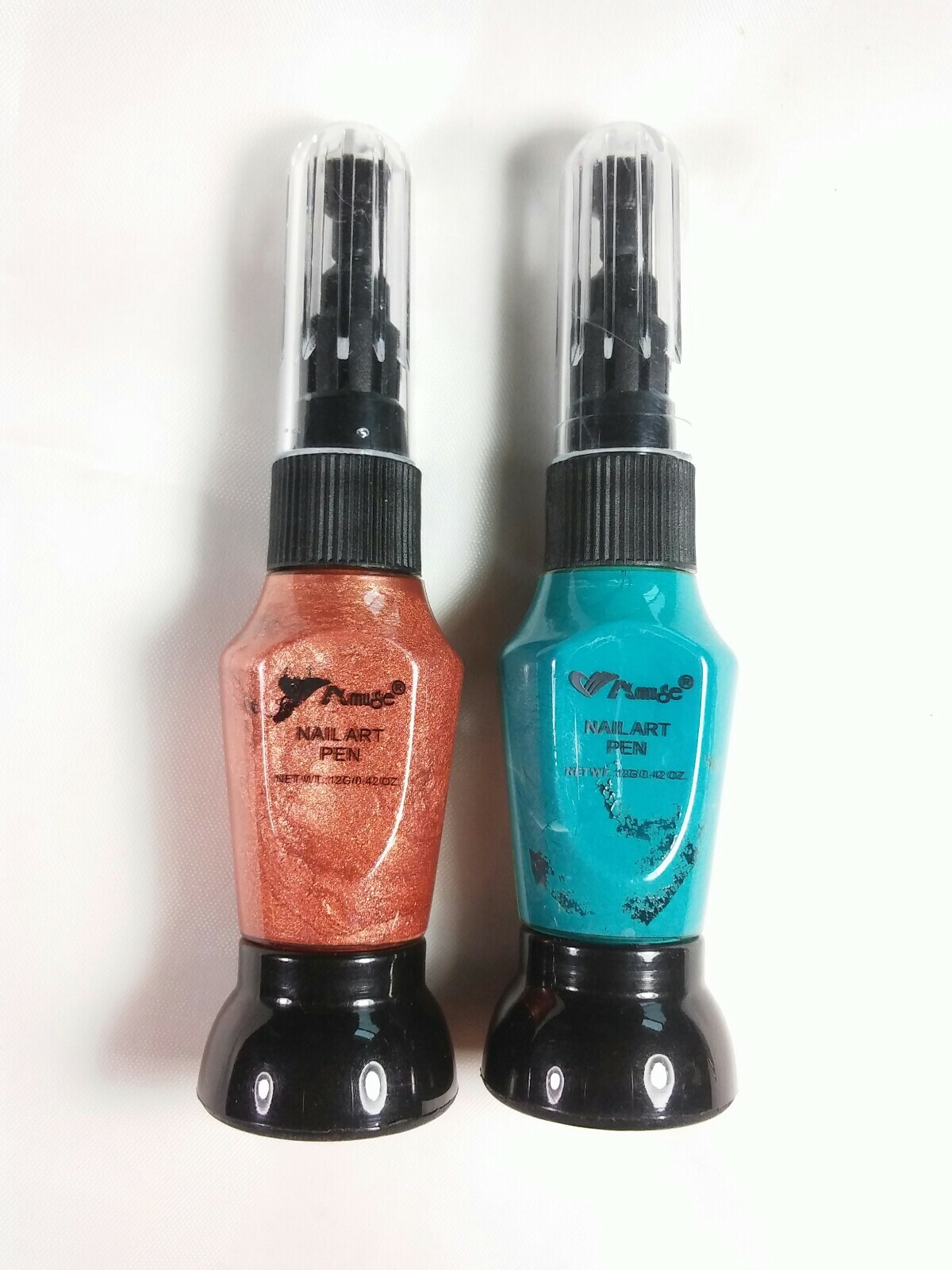 Amuse Nail Art Pen Sky Blue And Bronze .42 oz