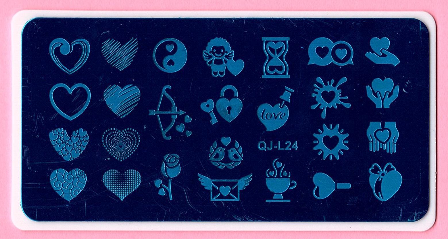 Valentines Day Love Nail Art DIY Stamping Metal Template Stencil Image Plate NEW