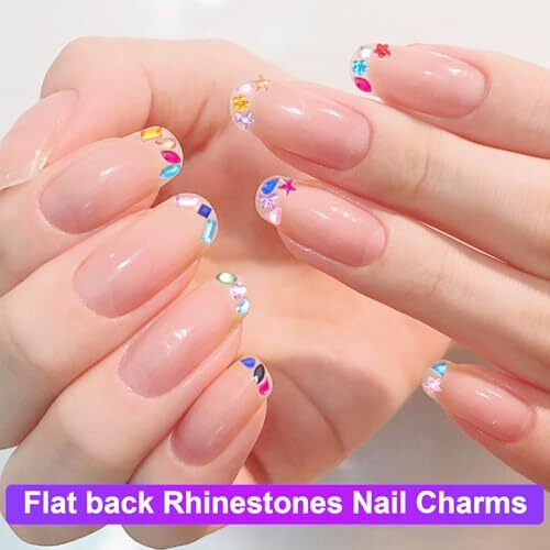 3000PCS Colorful Mini Rhinestones Star Flower Heart Nail Charms and Gems 3D