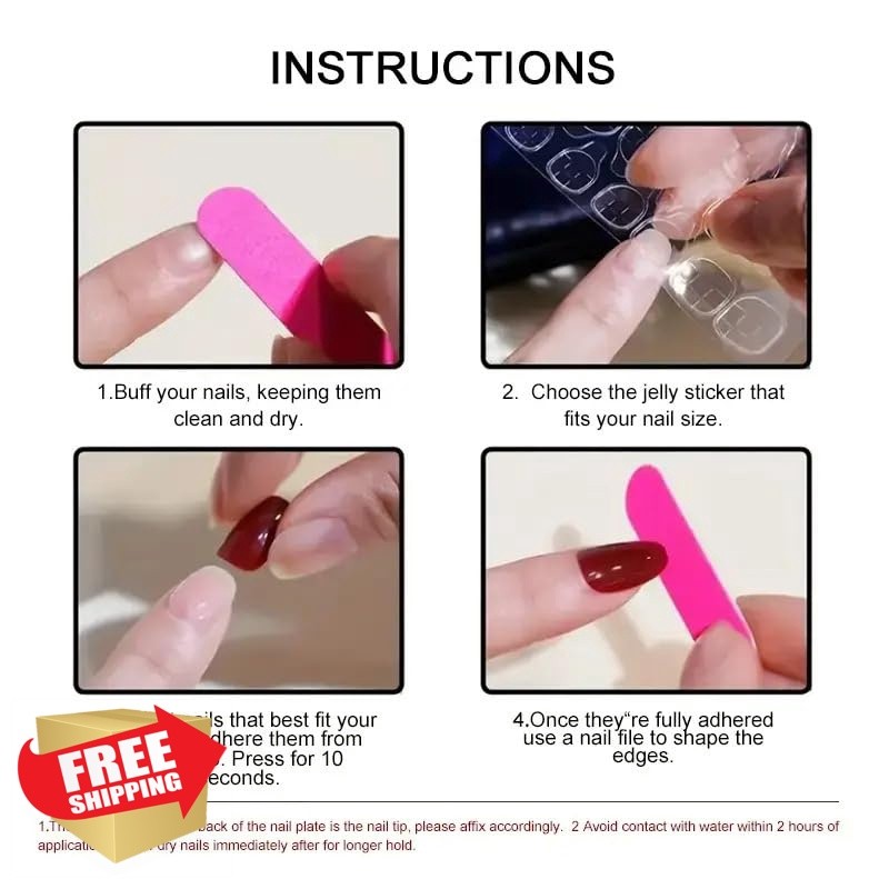 Rdntbeu 4th July Almond Press on Nails Style-31