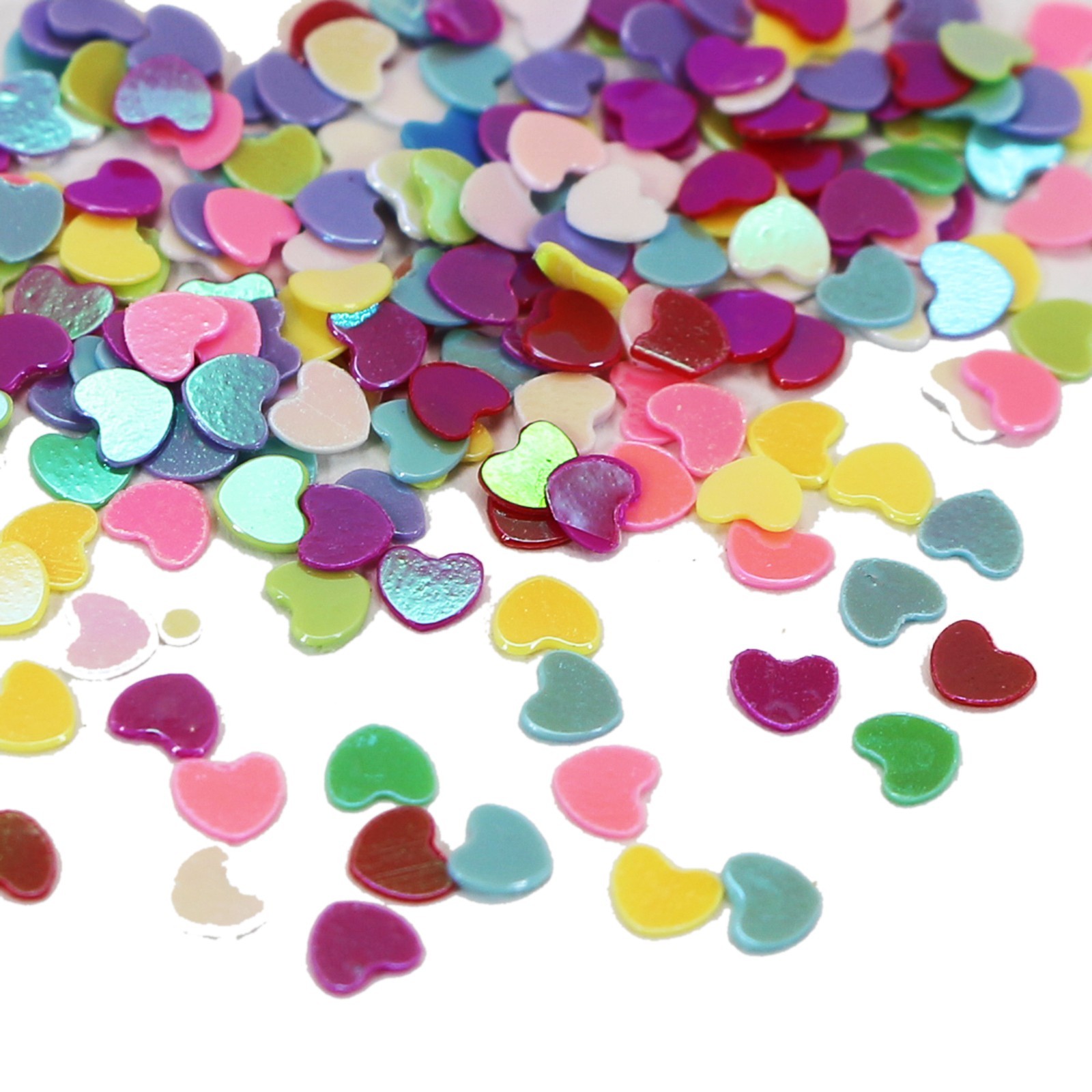 50 Gram Mixed Color Heart Sequins Sequins Loose Tiny 3mm Nail Art Tips Crafts