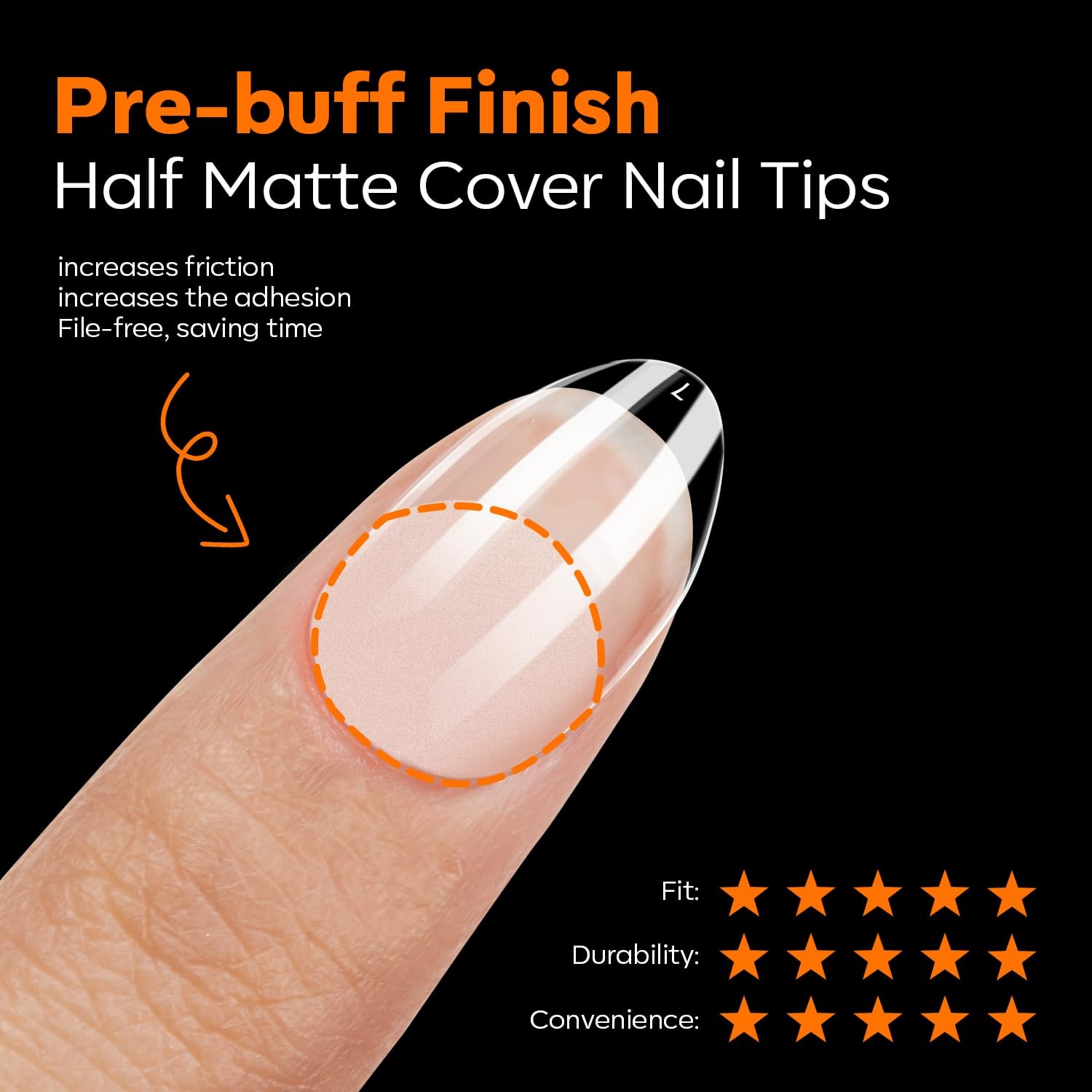 Extra Short Almond Pre Shaped Gel Nail Tips Faux Nails Nail Extensions B7-XS