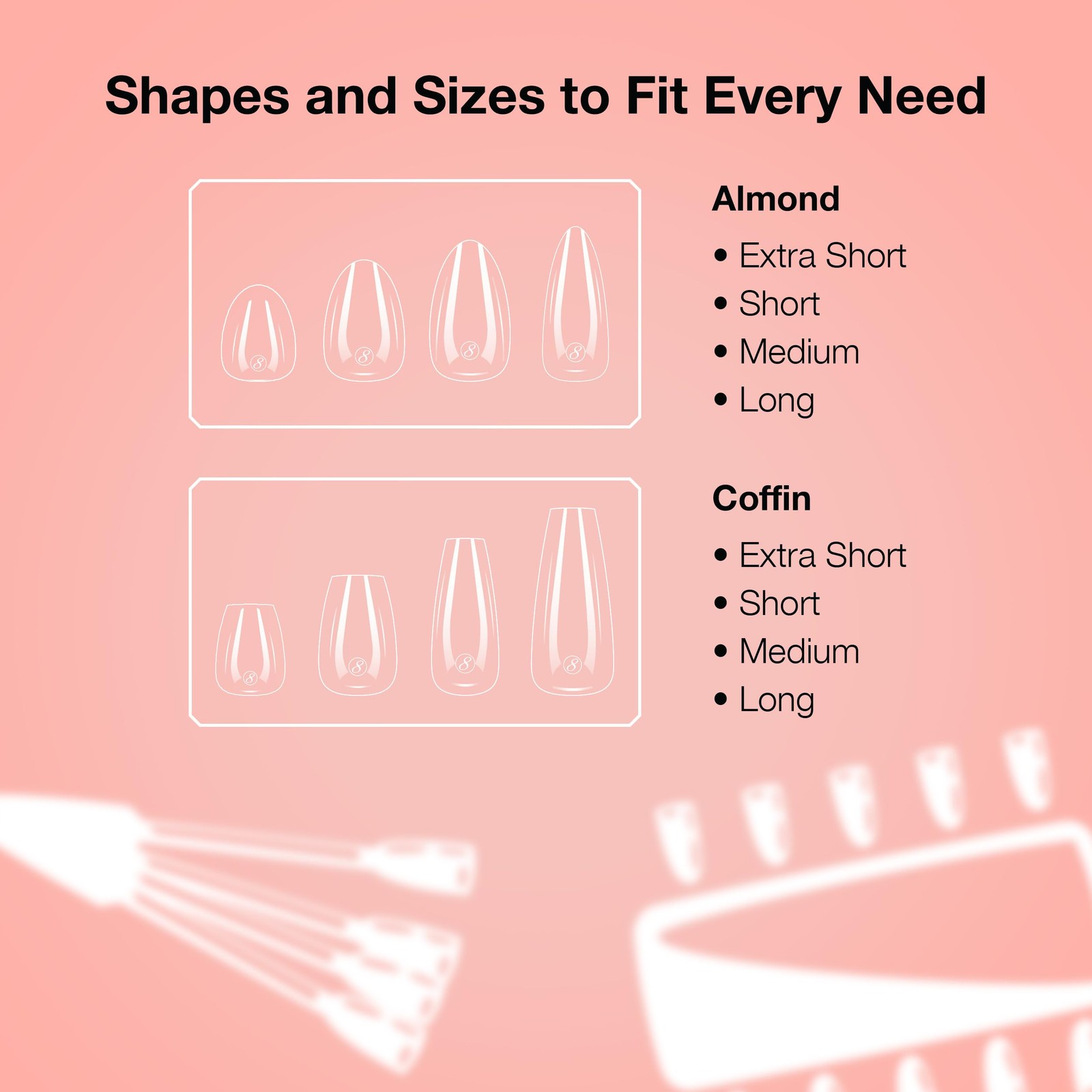 Cre8tion Soft Gel Nail Tips, Short Round Shape, 602 Tips in 14 Sizes (00-9) f…