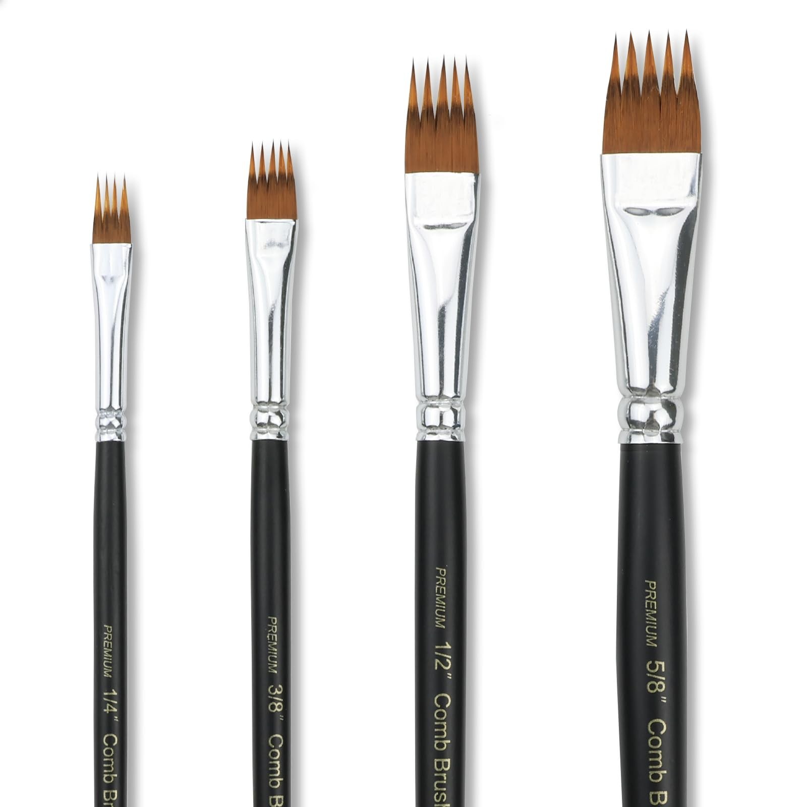 Paint Brush Comb Set – 4PCS Professional Grainer Brushes for Acrylic Painting…