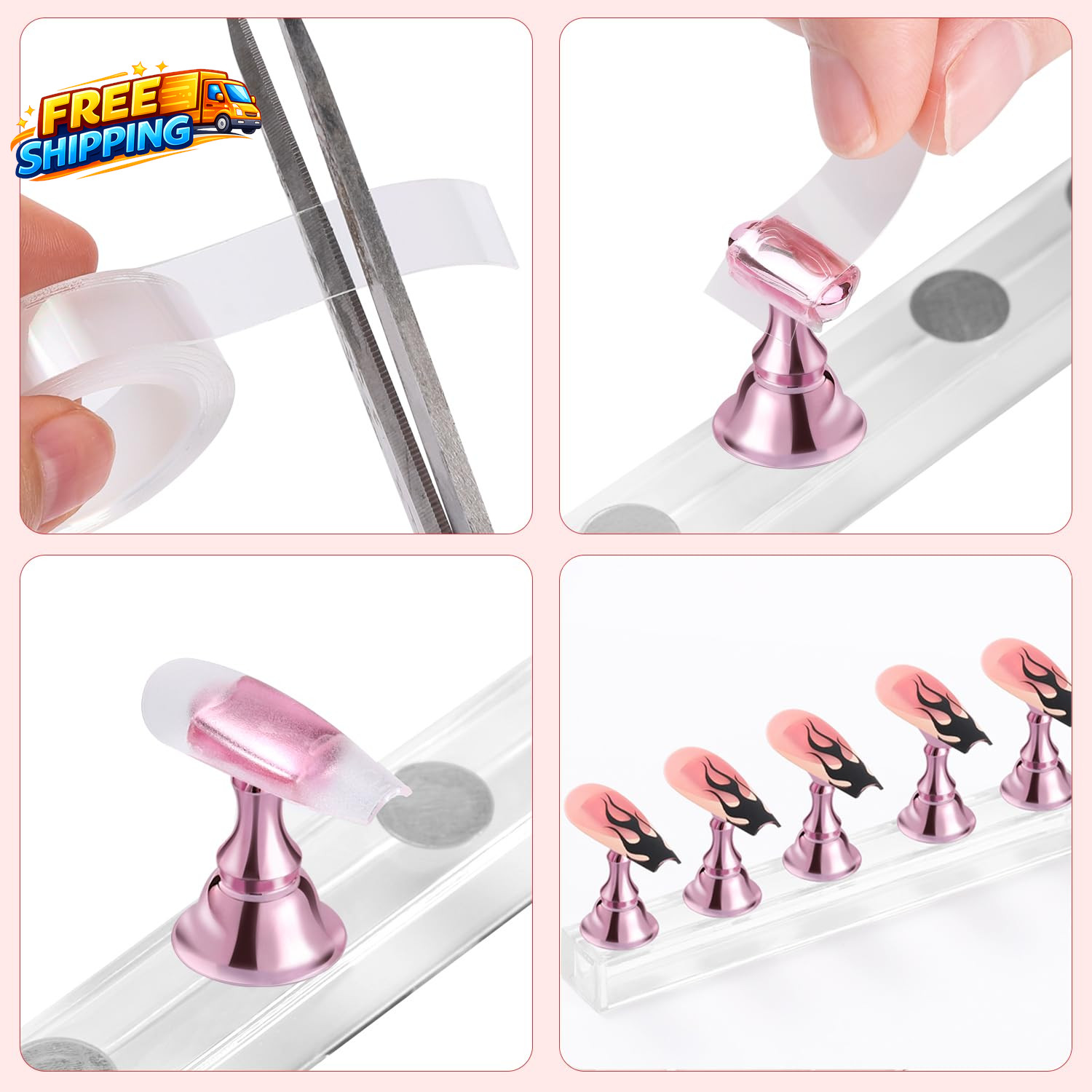 Nail Stand Acrylic Nail Art Display Stand Practice Nail Holder for Painting