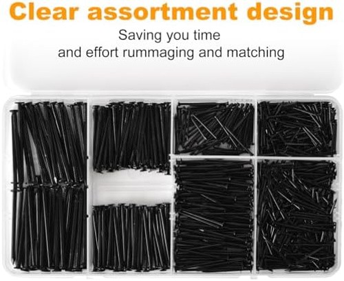 Nail for Hanging Pictures Assortment Kit – 650Pcs Small Nails, Finishing Nail…