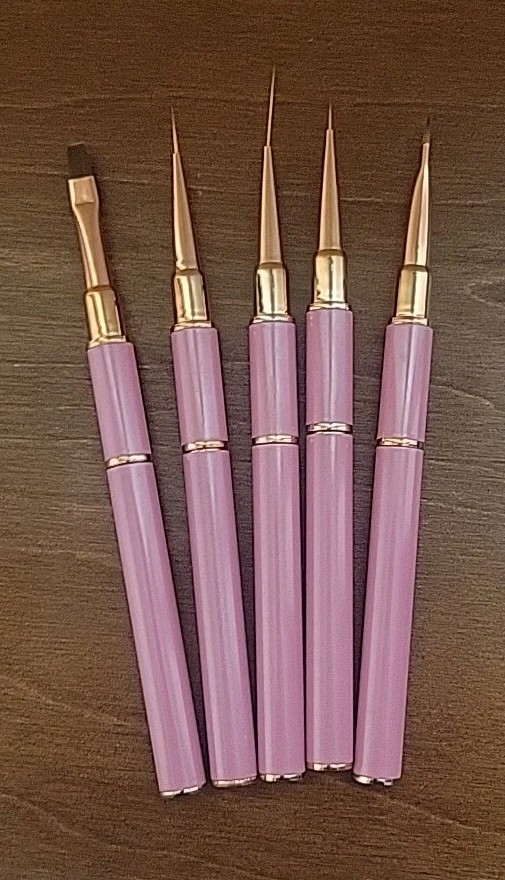 5 Piece Nail Art Brush Set