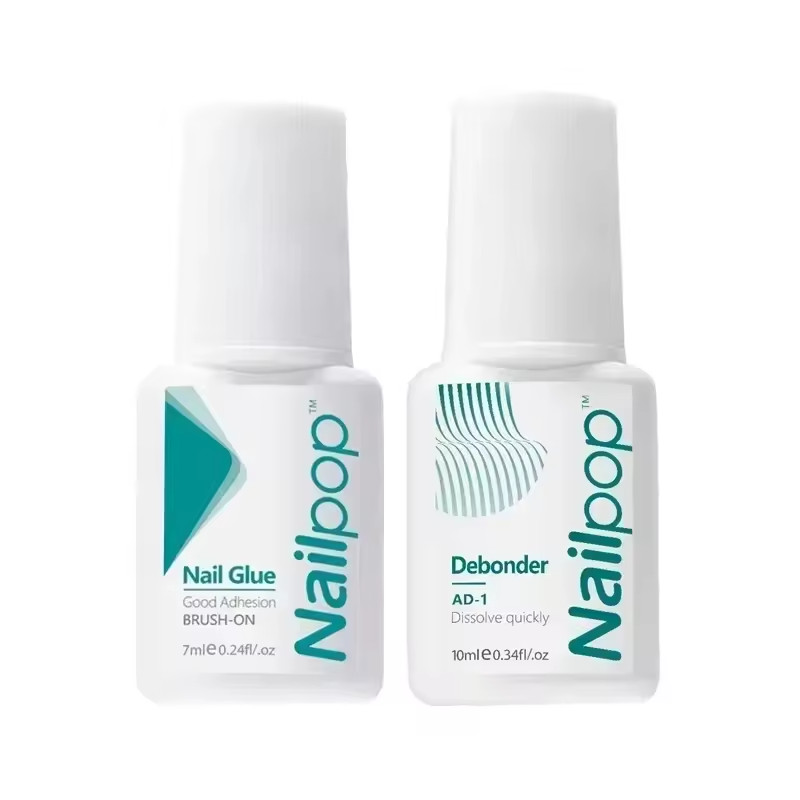 Nailpop Pro Soft Nail Tips Gel Glue 20g Long Lasting Soak-Off Nail Adhesive
