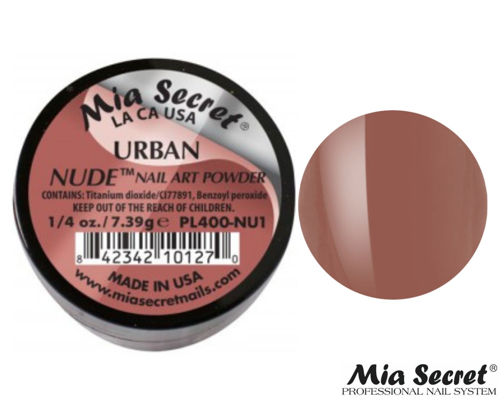 Mia Secret Nail Art Powder Nude Collection – 1/4 oz. (URBAN)