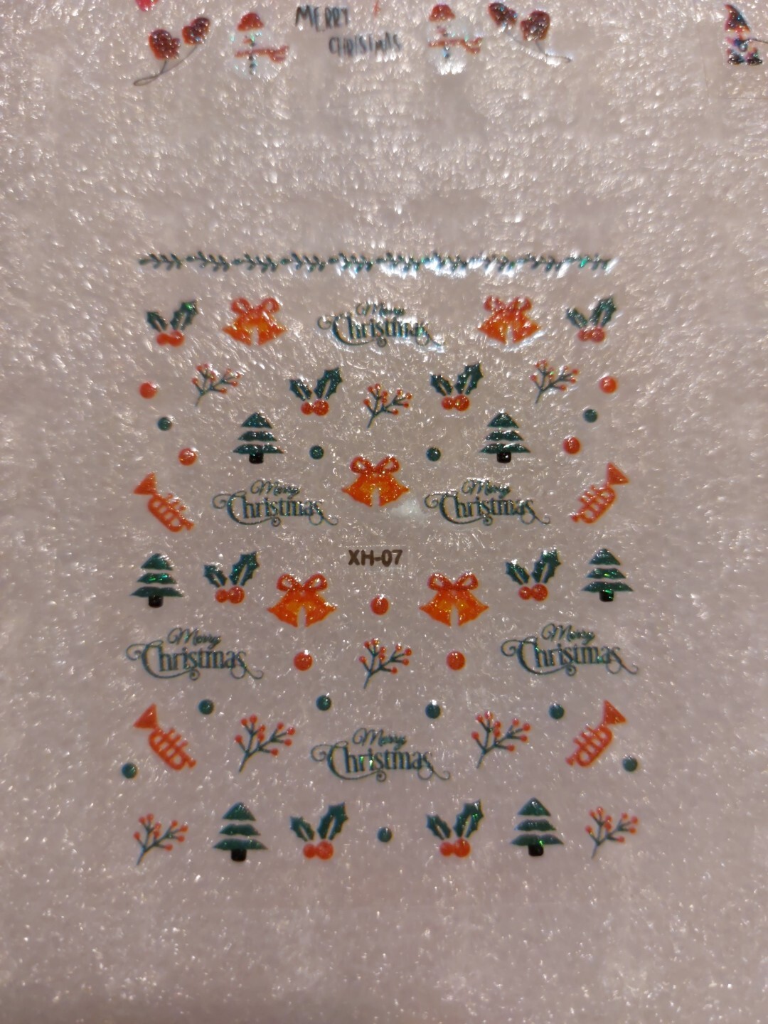 4 X Small Sheets Of Christmas Nail Art Stickers (Dn142) New