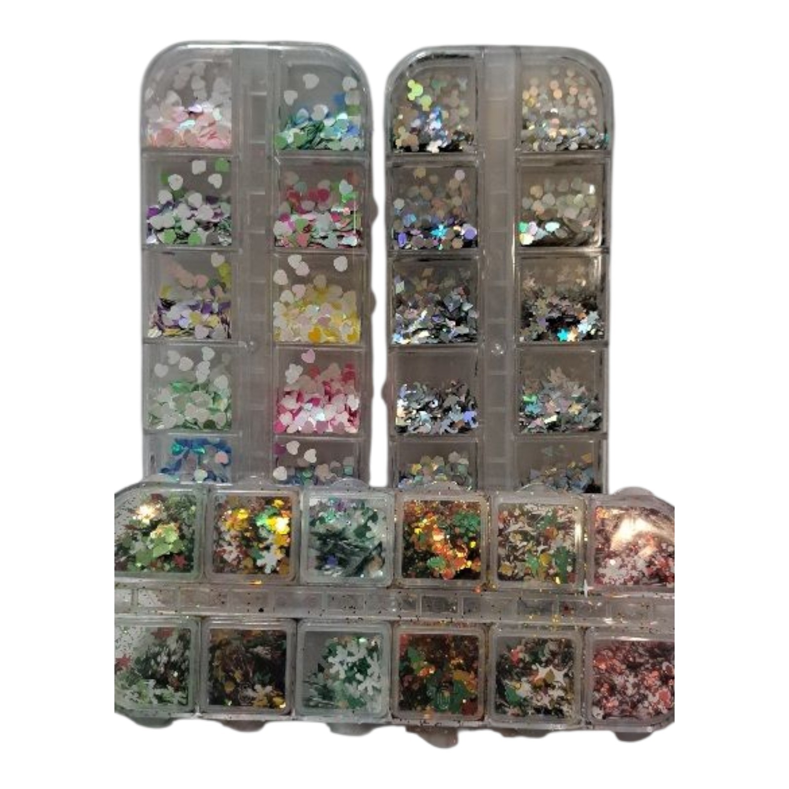 Autumn Christmas Nail Art Decoration Sequins bling Set 3 Boxes Set A