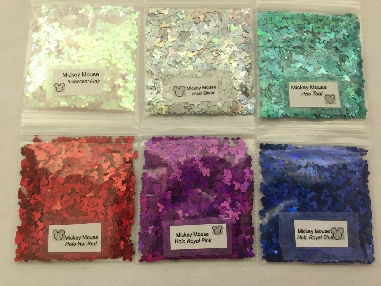 MICKEY MOUSE Glitter-U Choose Color-Nail Art Face Crafts (US Seller)-1TBsp