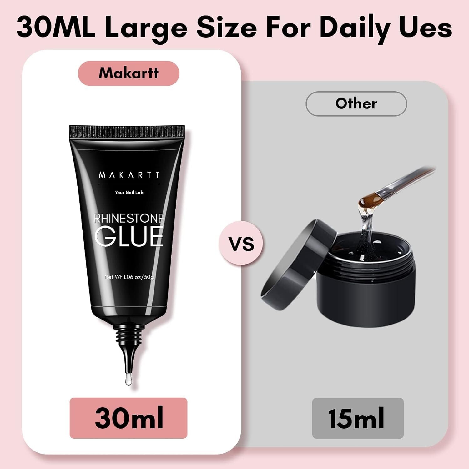 Nail Art Gem Glue Gel – Fast Drying & Strong Adhesive for Nail Decorations
