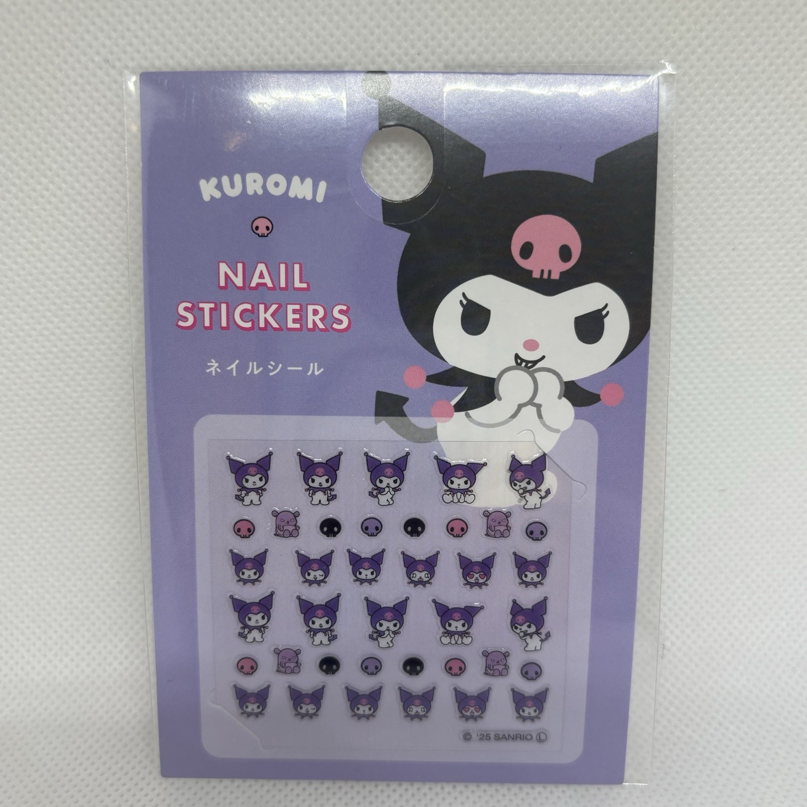 Sanrio Character Nail Stickers 5pcs Set Hello Kitty Kuromi My Melody