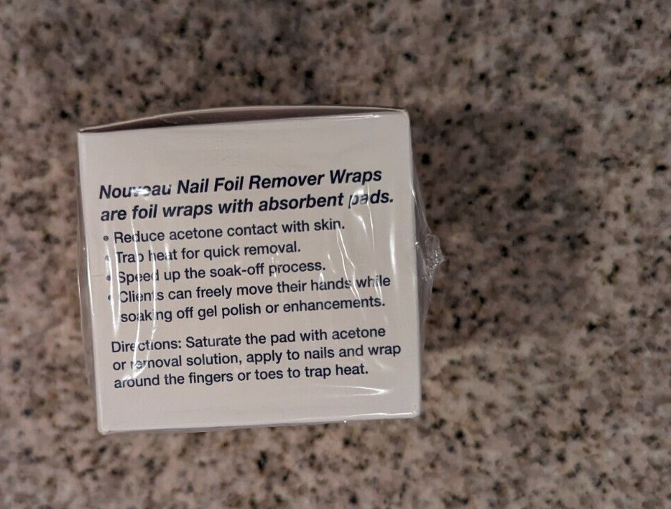 Nouveau Nail Foil Remover Wraps 100ct