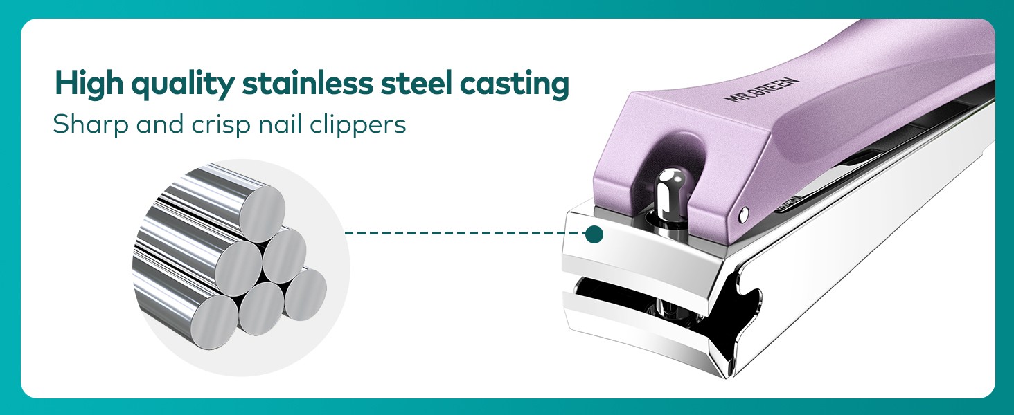 Nail Clippers with Nail File,Anti Splash Nail Clipper Set for