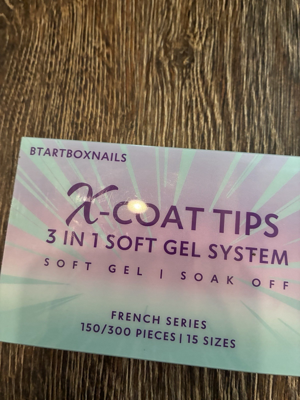 Set of 2 BTArtbox Soft Gel Tips Square Almond French Series 150/300pcs Soak Off