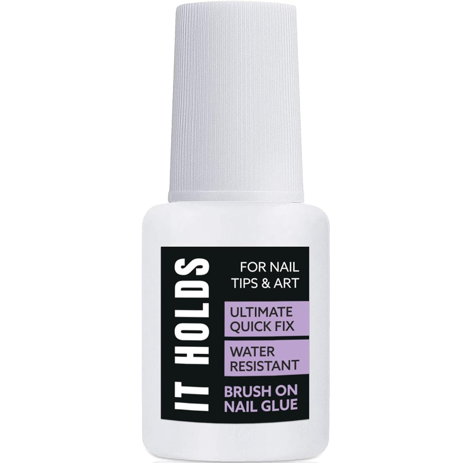 Brush on Nail Glue for Press on Nails, Extra Strong for Acrylic, Waterproof for