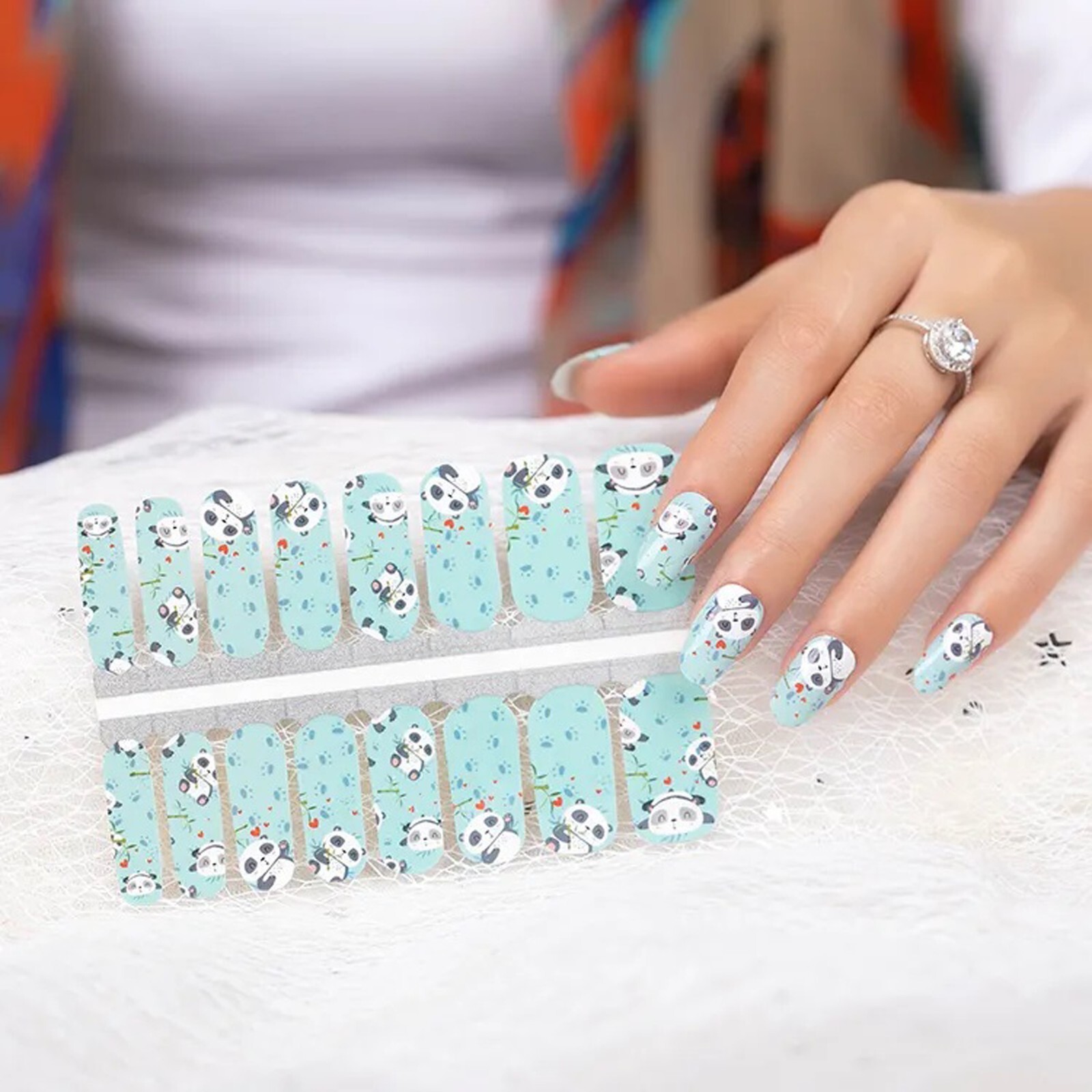 Beautiful B Nail Polish Strips Sprinkle Nail Wraps Nail Stickers 100% Real Nail