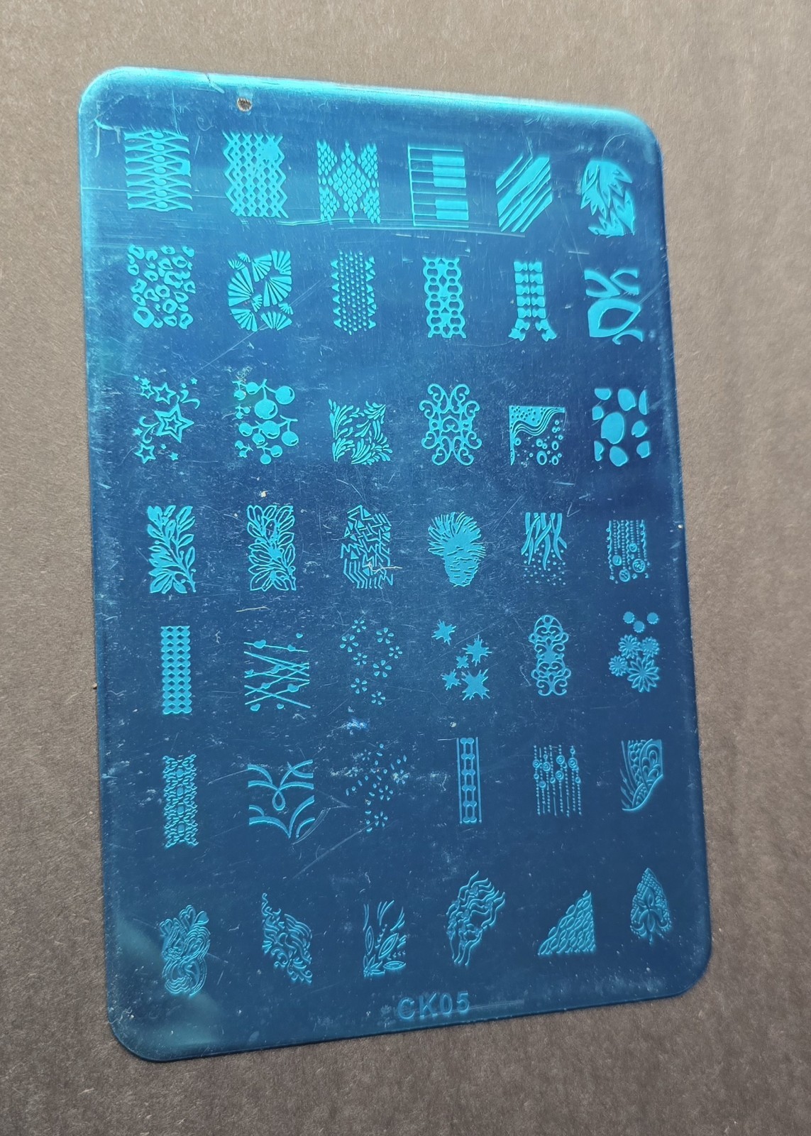Nail Art Stamp Plates LOT of 4 Ck02 Ck-03 Ck05 Ck-06 Swirl Fruit Leaf French Tip