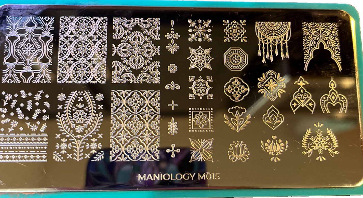 Maniology Nail Stamping Plates – Steam Punk Compass, Clock, Fairies, Butterfly