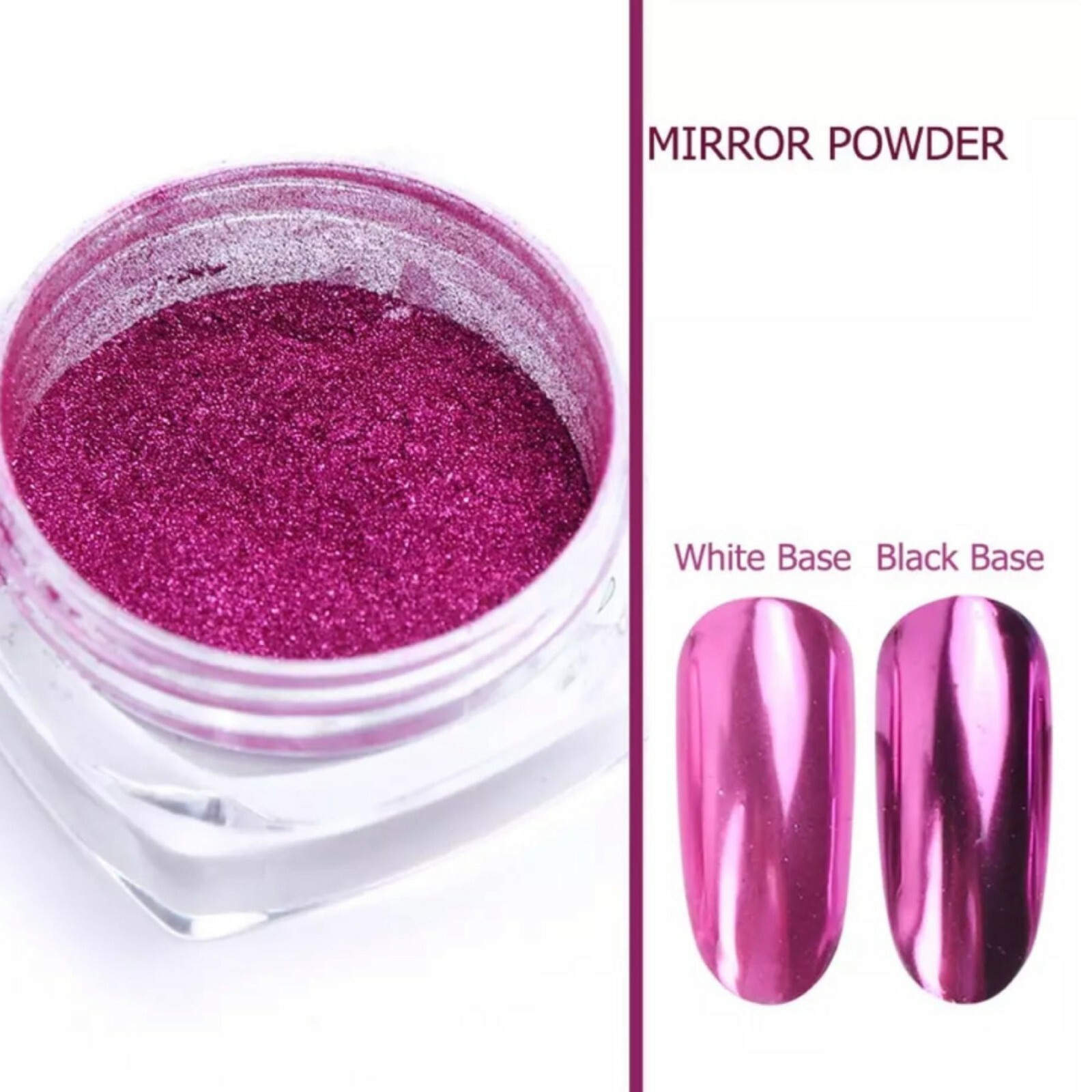 PINK Platinum Nail Chrome Powder Rose Gold Shining Nails Decoration Pigment (y3)