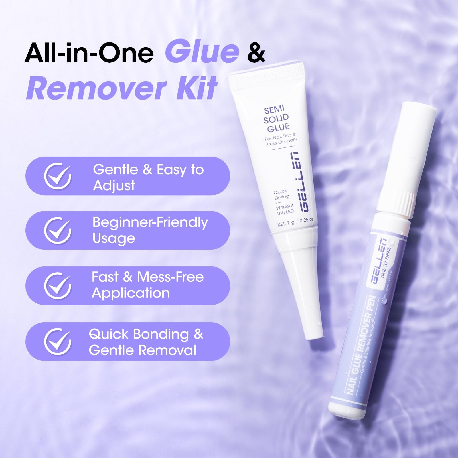 Gellen Semi Solid Nail Glue & Glue for Press ons