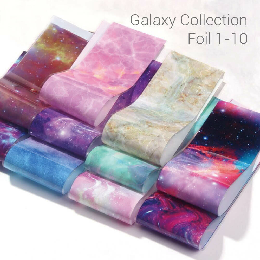 Galaxy Style Transfer Foils and Transfer Gel