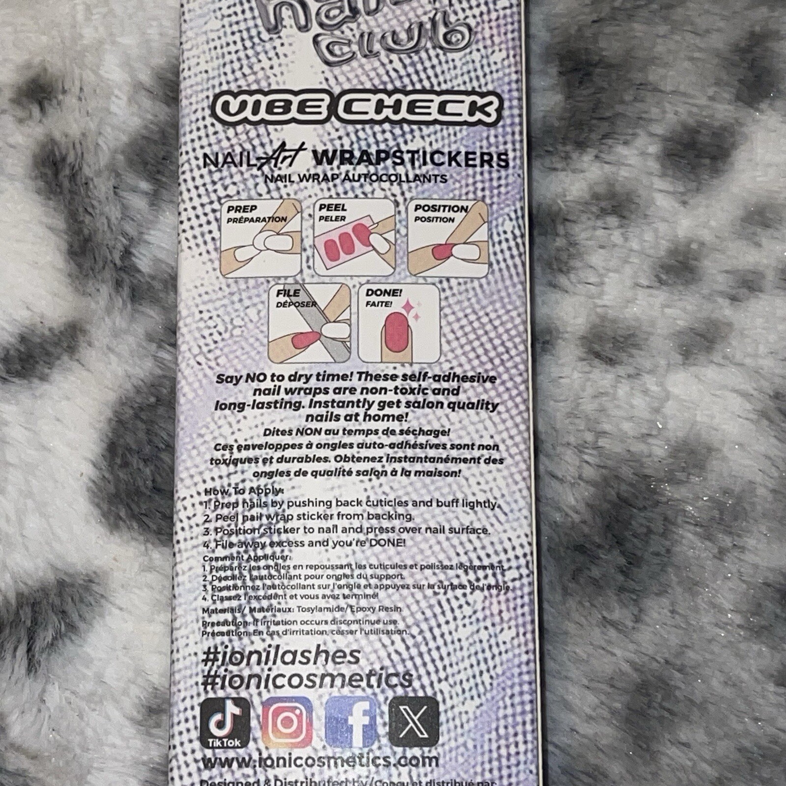 Ioni Nail Wrap Stickers – Vibe Check