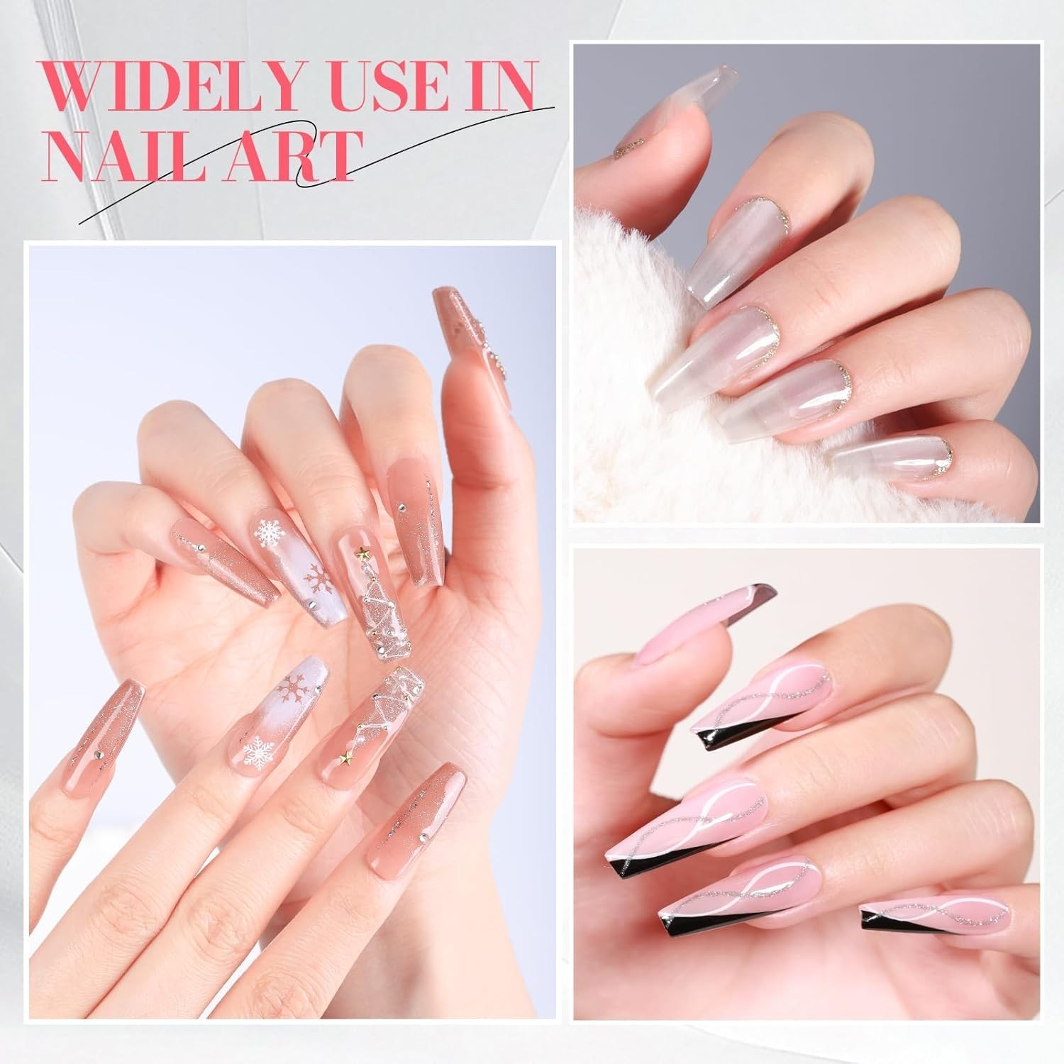30ML Strong Nail Glue for Press On Nail Tips, Glue Gel for False Nails Fake Acry