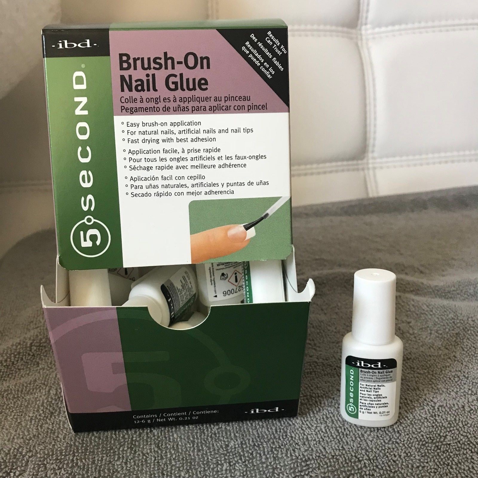 IBD 5 Second Brush-On Nail Glue – 12 pk /6G