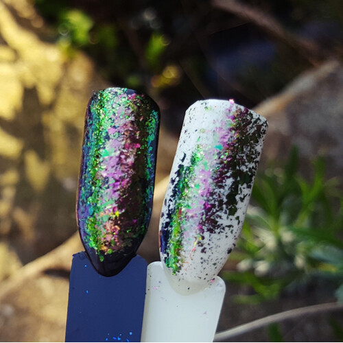Chameleon Flakes Nail Art Mirror Effect Multi Chrome Ultra Fine Glitter Powder