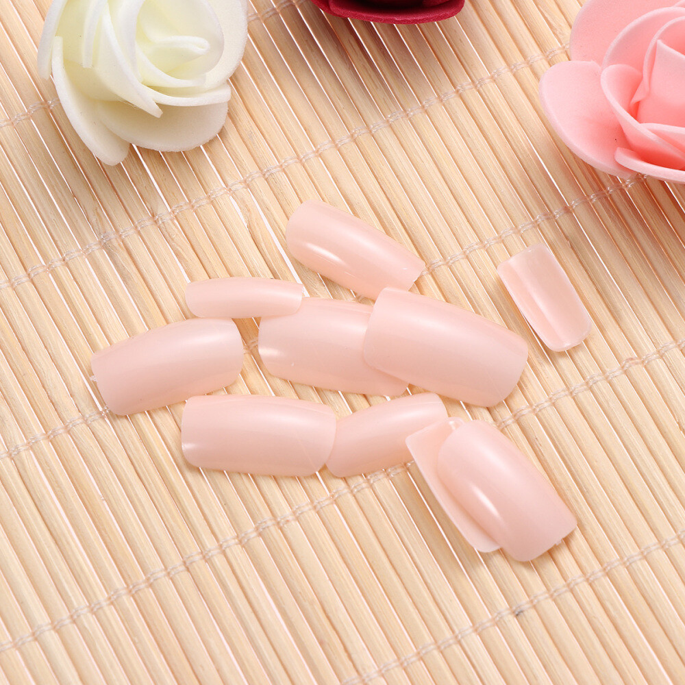 100PCS Nail Tips Artificial False Fake Nails Tips Nail Art Supplies for Nail Art