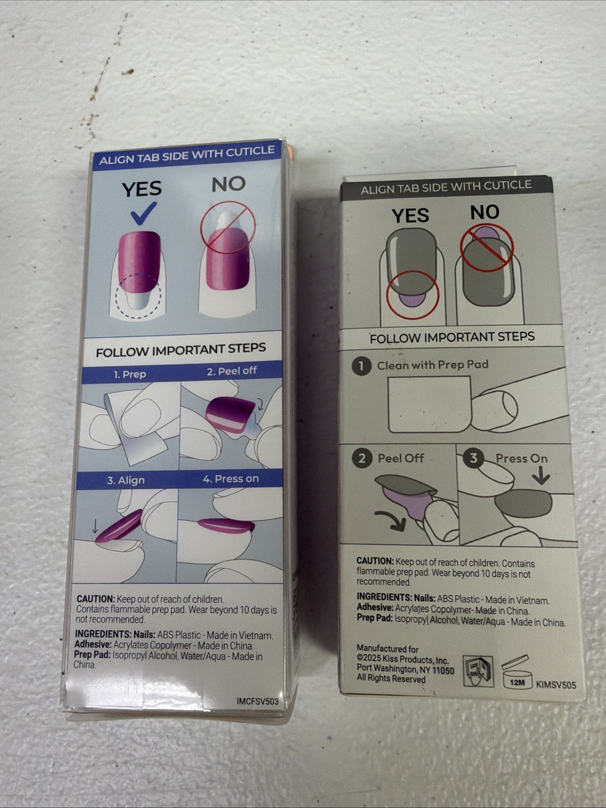 No Glue Mani Press On Nails Starstruck Squoval 30 Nails 91404/23553 Both