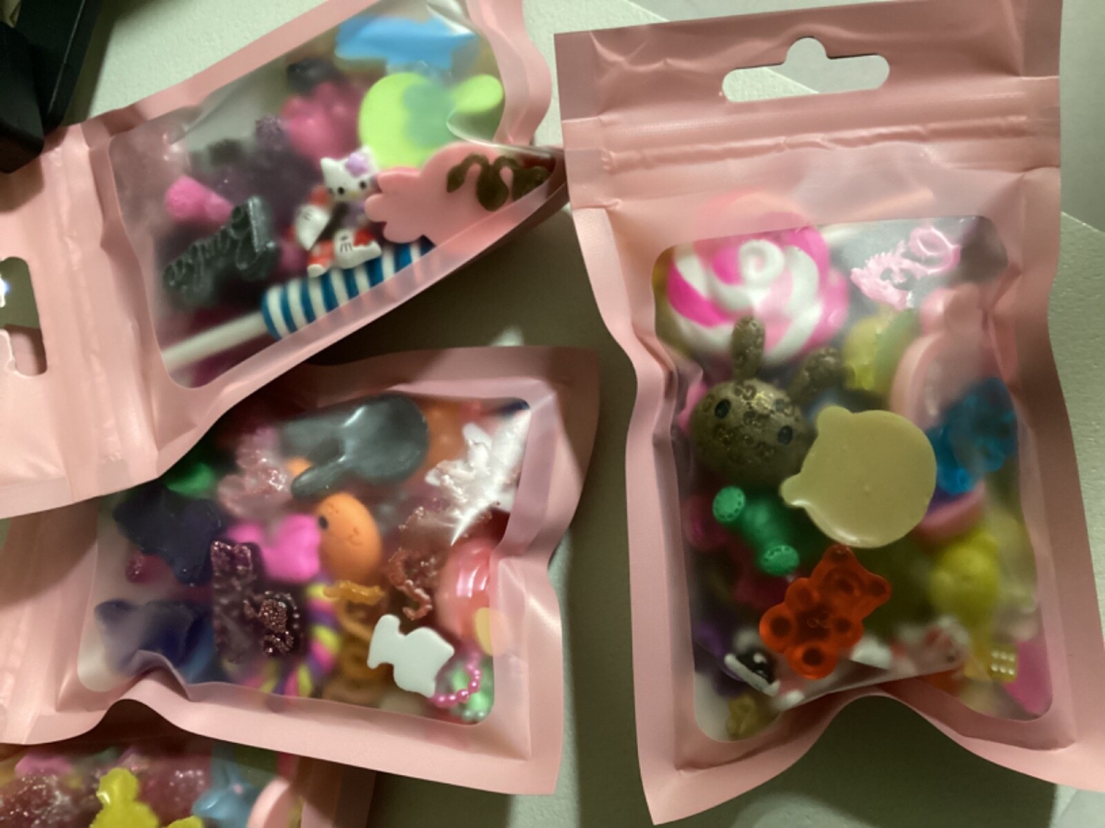 30pcs/bag 3D Nail Charms Candy Random Mixed Resin For Acrylic Nail Art lot