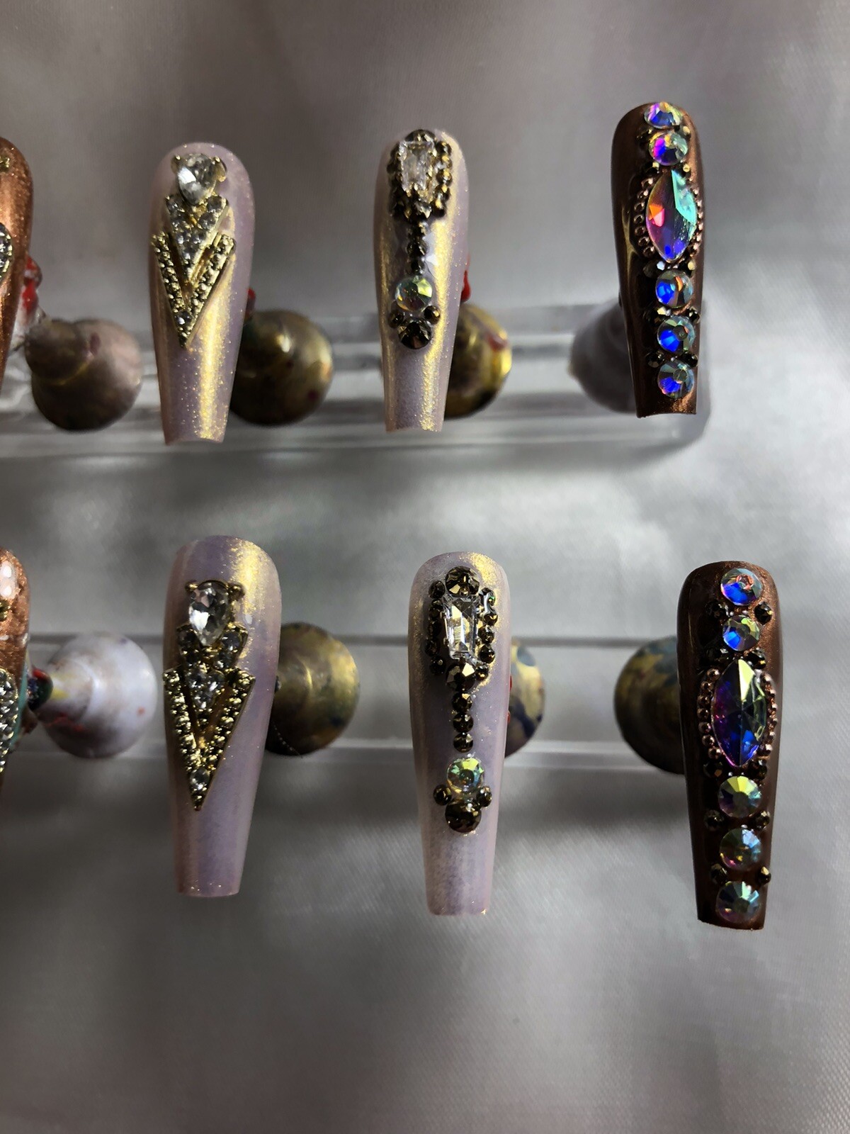 ℤ ℕ𝔸𝕀𝕃ℤ! Gorgeous Set Of Handmade Ornate Press On Nails