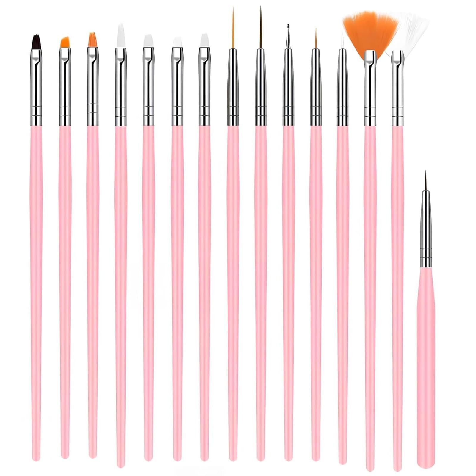 42PCS Nail Art Brushes, Nail Art Tool Set, Including Nail Brushes, Striping N…