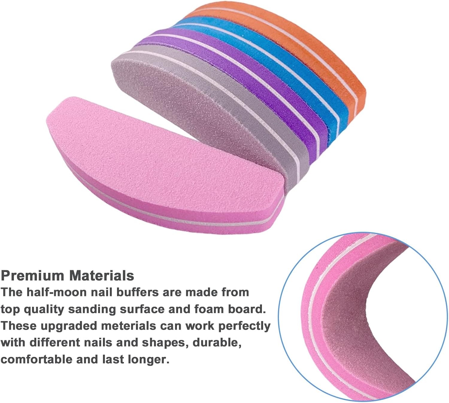 Nail File and Buffer, Buffer Blo Nail Files Double Sided 100/180 Grit