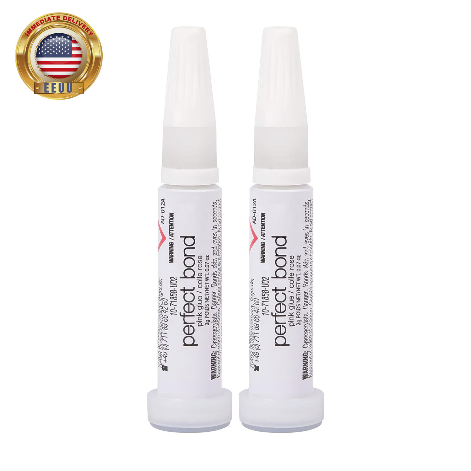 Perfect Bond Nail Glue, Super Strong, Durable, Easy to Apply Acrylic Nails, Pres