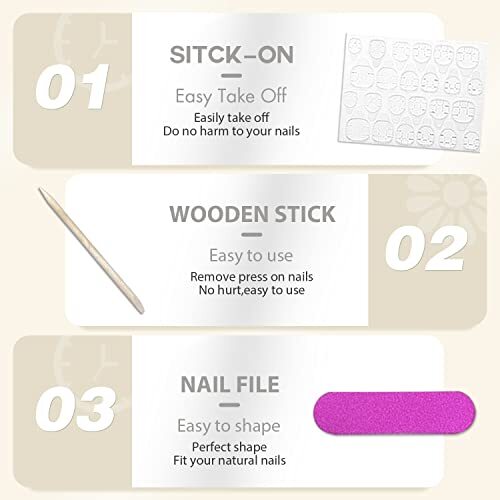 Long Press On Nails Coffin Nails 0.04 Ounce (Pack of 24) coffin tasty color