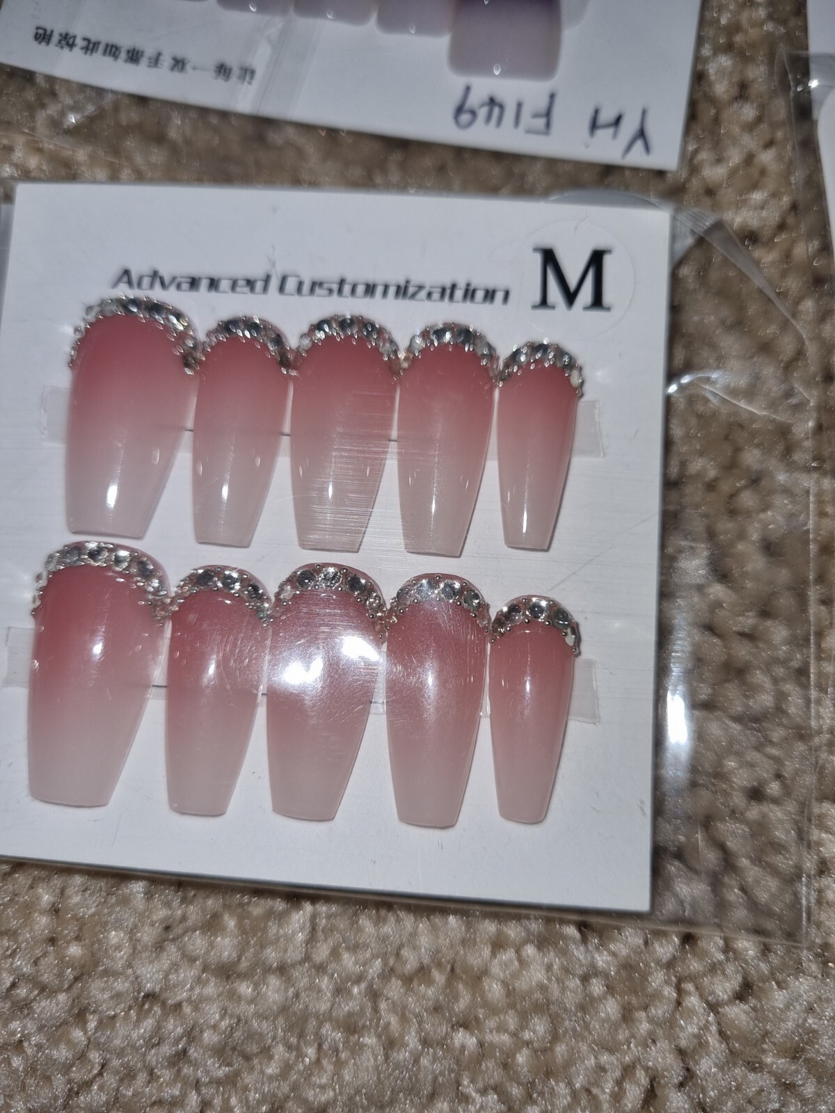 Bundle Of 22 Medium Size Press-on Nail Art Kit Hello Kitty Lotso Kuromi