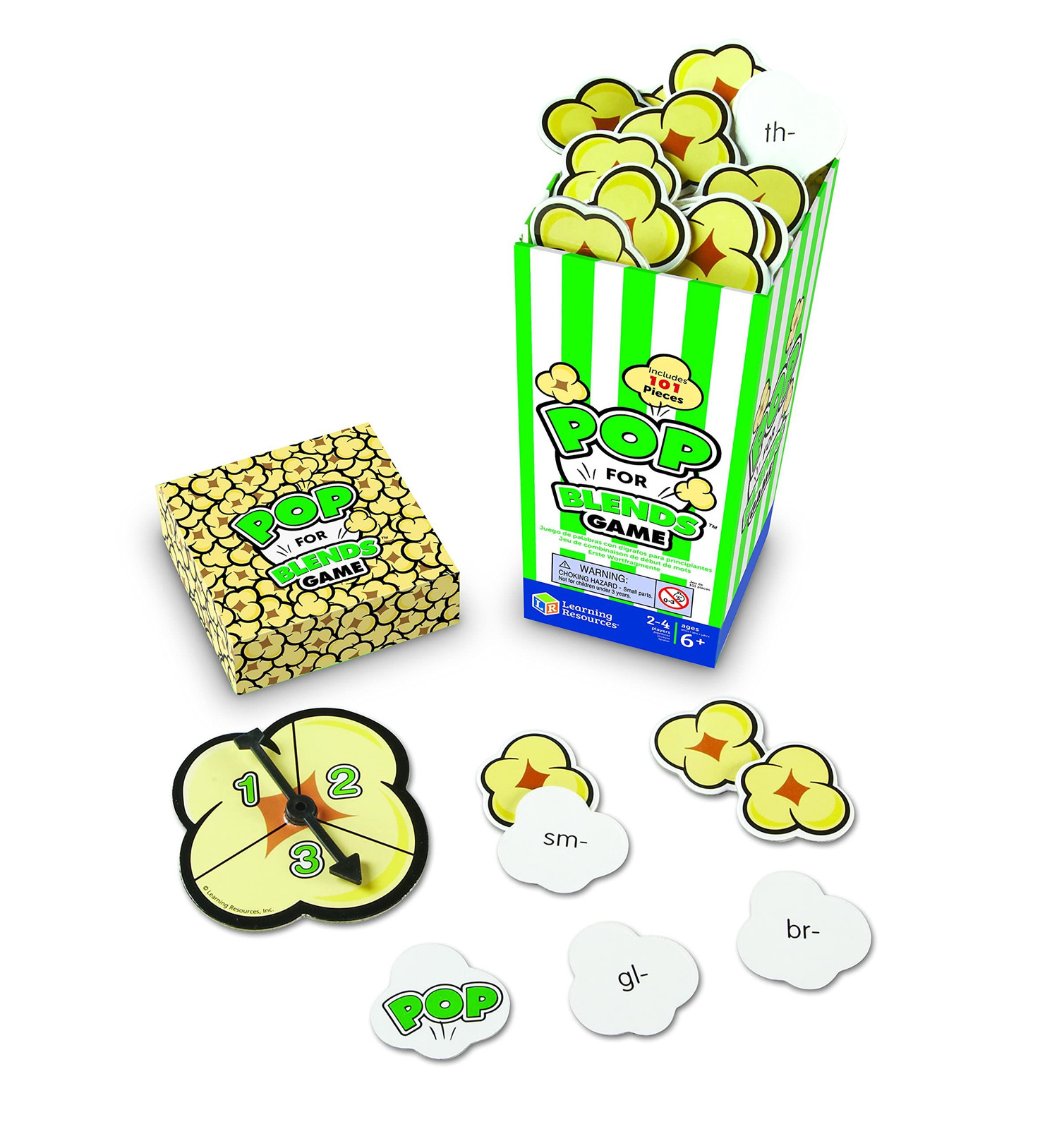 Learning Resources Pop for Blends 3 L x 3 W x 6 H in, Multi-color