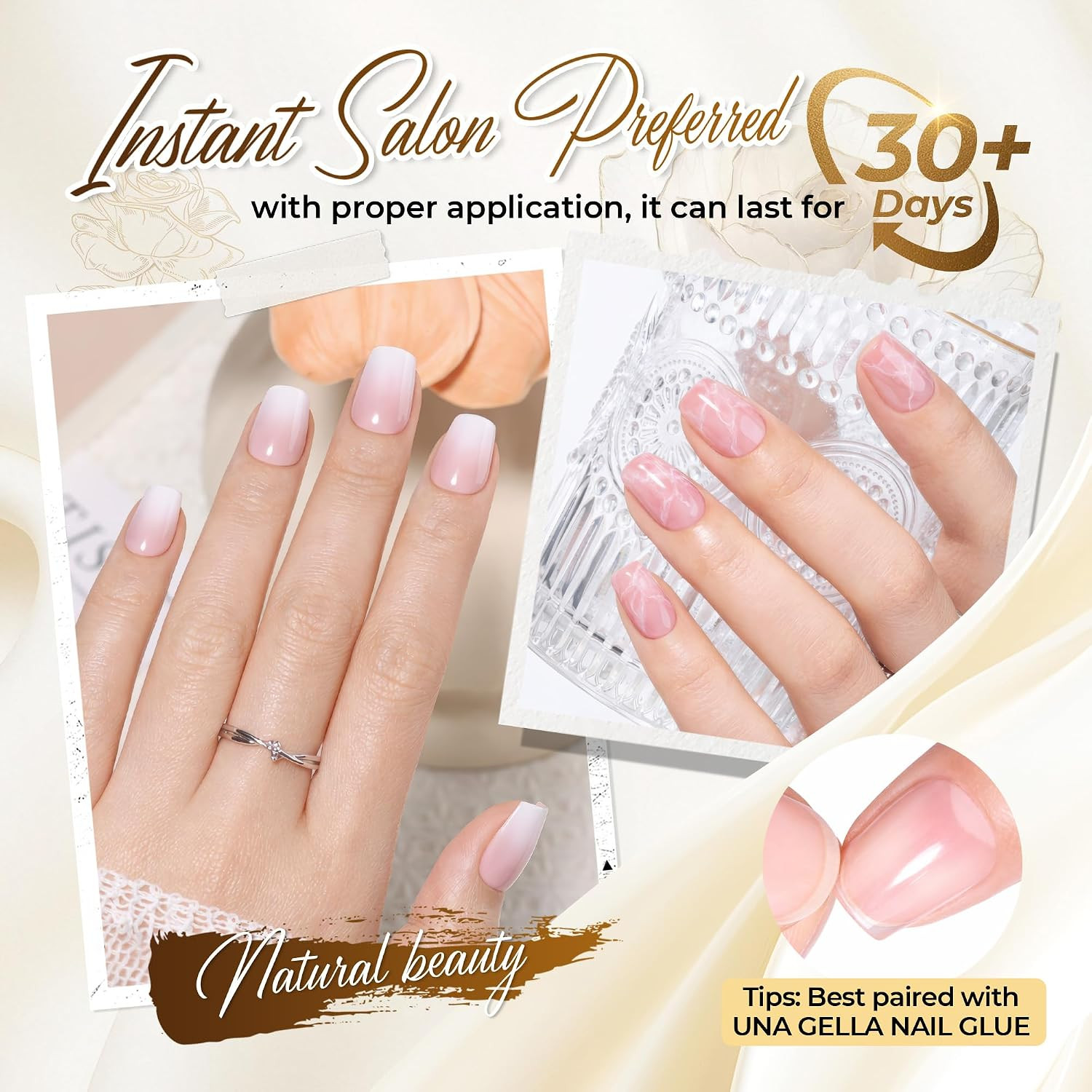 Extra Short Coffin Nail Tips 504PCS Pre-Etched Gel Tips | XS Short Nails 12 Size