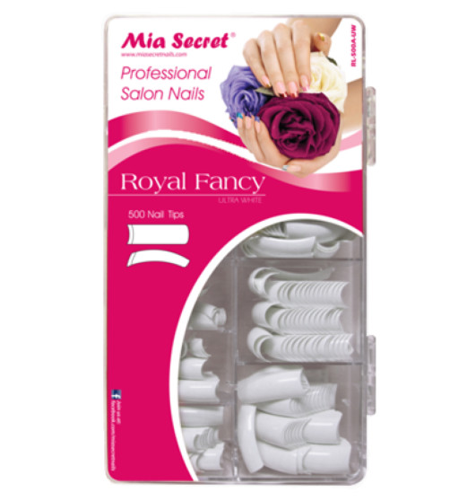 Mia Secret Nail Tips STILLETO /ROYAL FANCY -White, Clear, Natural *CHOOSE YOURS