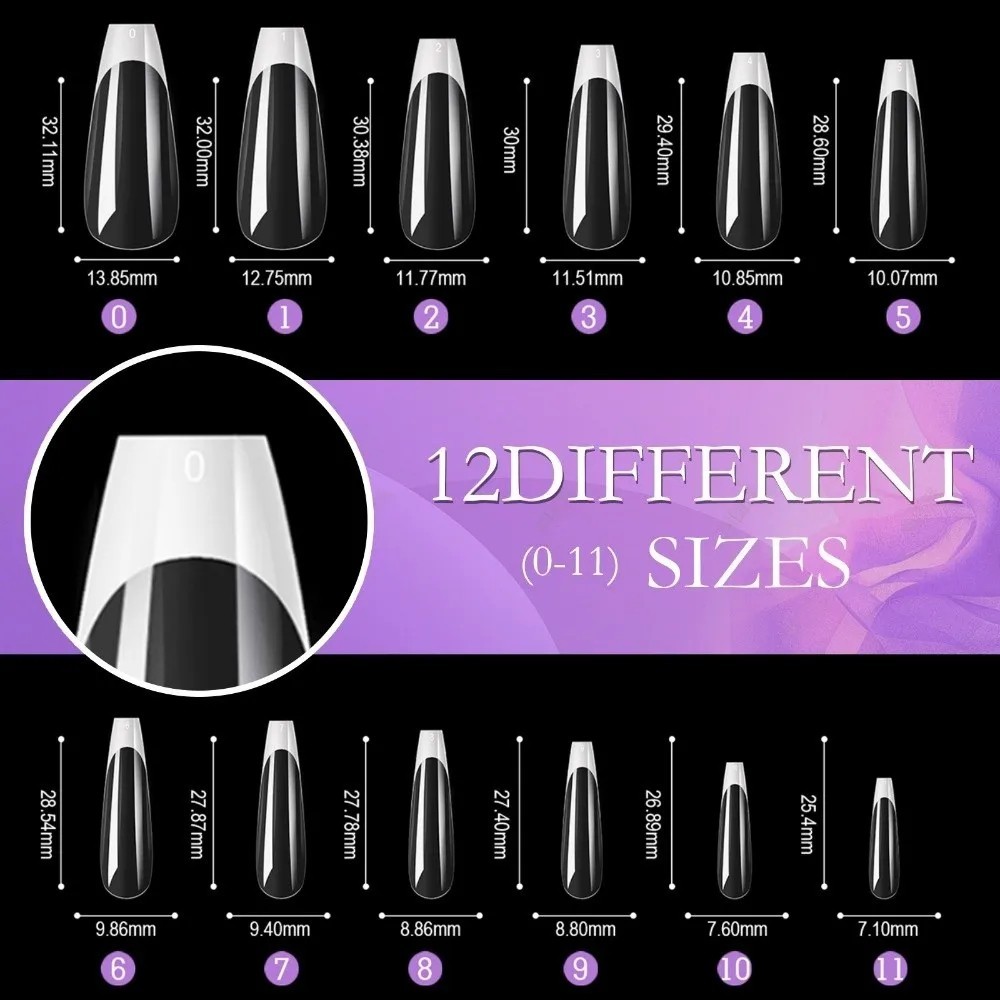 120Pcs False Nail Tips Short French Half Cover Artificial Acrylic Nails Clear