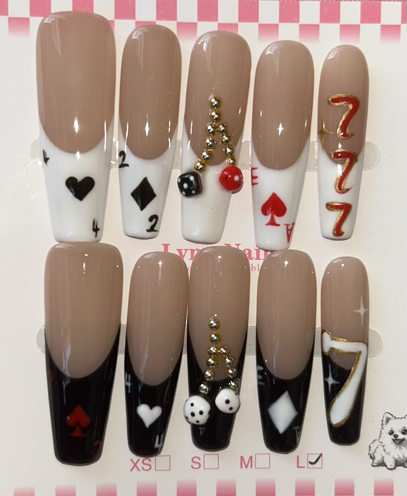 Acrylic Bling Extra Long Coffin Press-On Nails