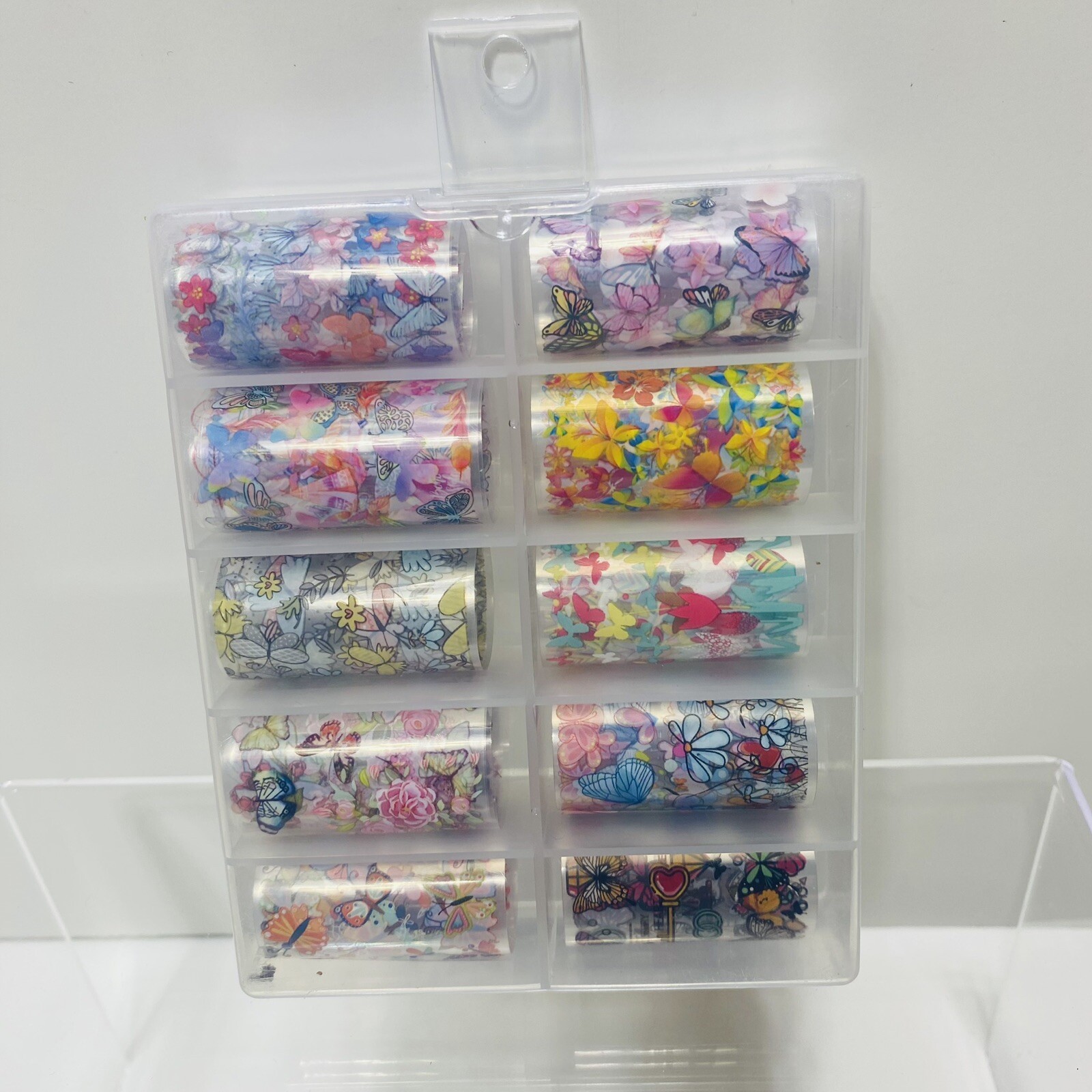 10 Rolls Nail Transfers Deco Art For Nails in Case Brand New